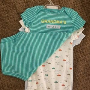 JUST ONE YOU Set of 3 short-sleeve body suits 6mo